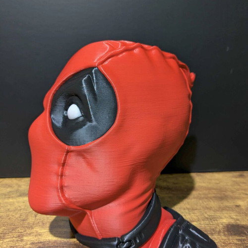 DeadPool bust 3D printed with PLA, new, height 15 cm