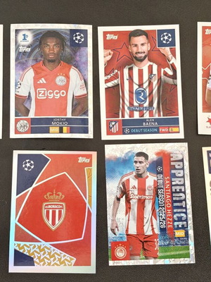 Topps UEFA Champions League 2025/26 official sticker collection, like new, 19 pcs