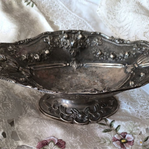 Metal bowl vintage used with beautiful design 30/20/10 cm