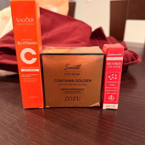 Complete Eye Care Bundle new with Vitamin C, Retinol and Golden Eye Mask