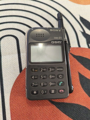 Sony CMD-Z1 GSM mobile phone used, gray