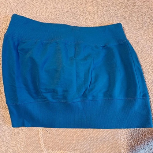 Mini skirt used, blue, size XL