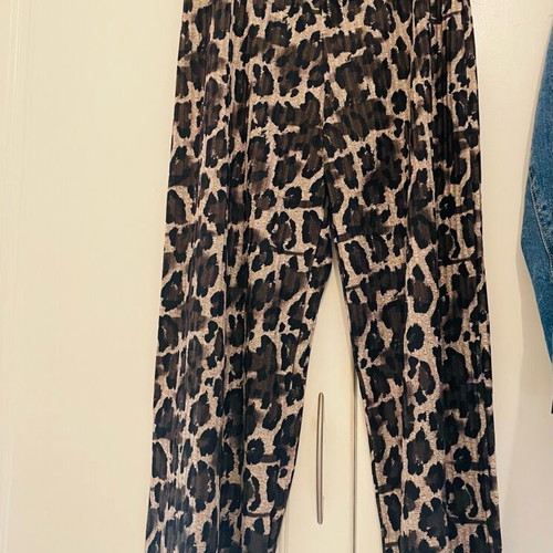 Zara animal print palazzo pants like new, size M