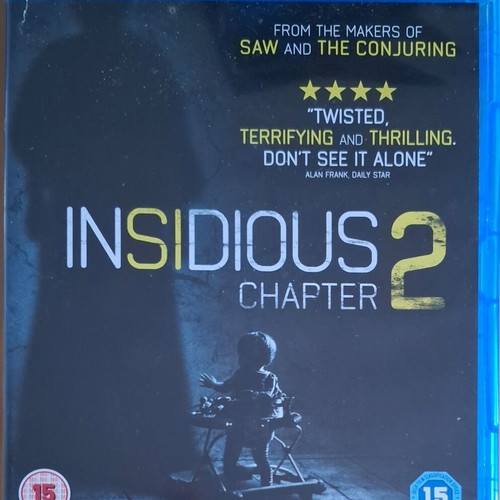 Insidious: Chapter 2 Blu-Ray like new, horror thriller with subtitles
