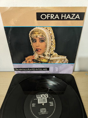 Ofra Haza Im Nin'Alu 12" vinyl record used, electronic