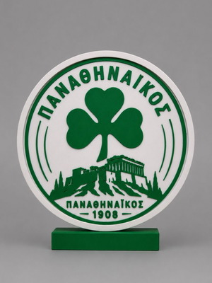 Panathinaikos Lightbox with Acropolis, 3D printed LED decor