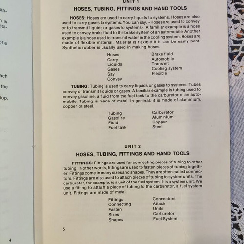 Technical English Terminology book used, Greek language
