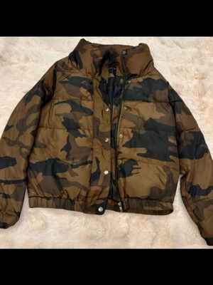 Zara bomber jacket XS like new, brown and green