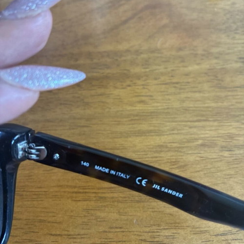 Jil Sander sunglasses, black and blue
