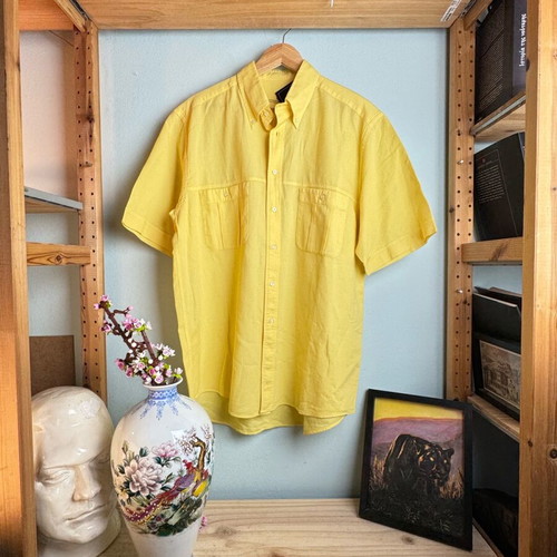 Yellow short-sleeve shirt like new, size L