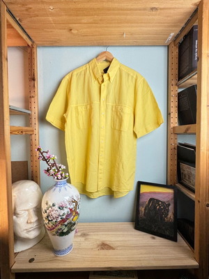 Yellow short-sleeve shirt like new, size L