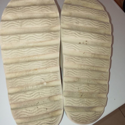 Flip-flops sabo size 44 used, anatomical sole, cream color
