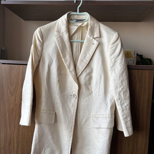 Sportmax Italy linen blazer like new, silk lining