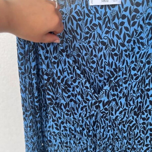 Mango dress, black and blue, size S