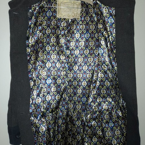 Freesoul coat used gray blue with high collar