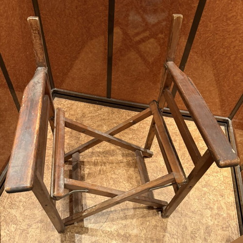 Wooden director's chair vintage, used