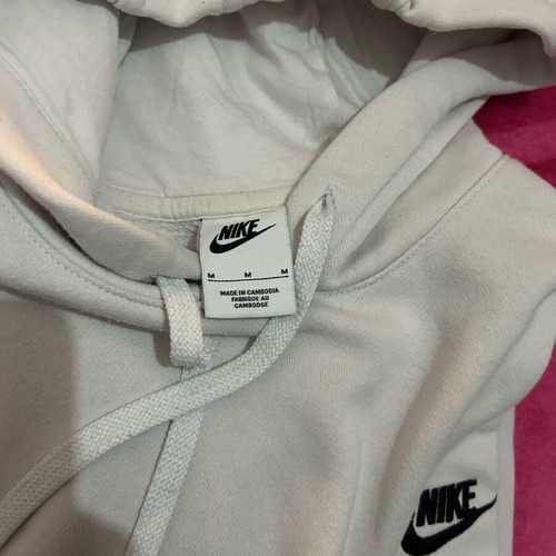 Nike hoodie unisex size M white like new