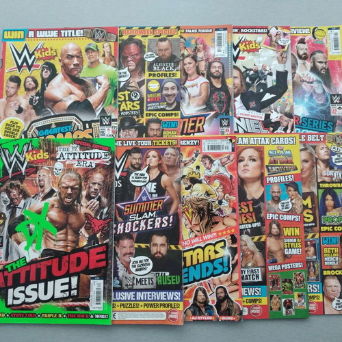 WWE Kids Magazines Bundle 10 Issues 2018 with Posters