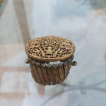 Brass buckle for woven askos used