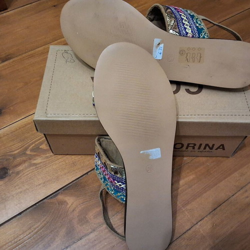 Yfantidis Women's Flat Sandals new, multicolor, size 38
