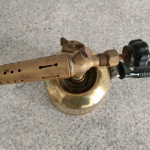 Collectible G. Barthel Gasoline Blowtorch used, Made in GDR