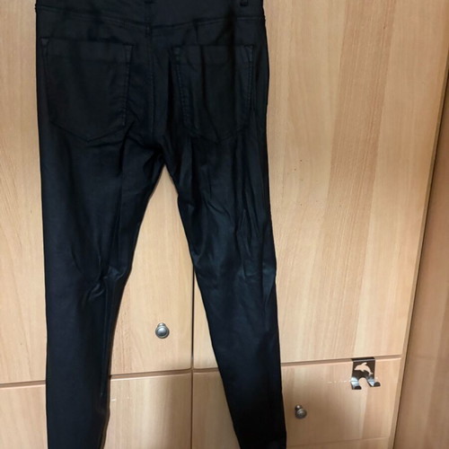 Stradivarius leather pants black, size 36, like new