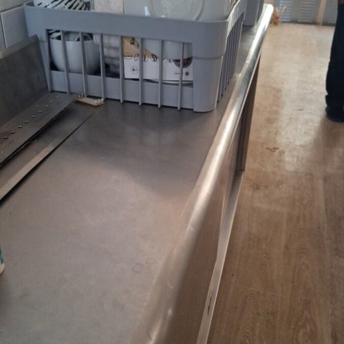 Inox counter with shelves like new
