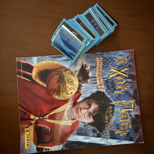 Harry Potter Panini stickers used, pack with album