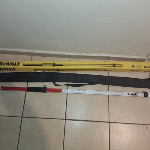 Dewalt DE0737 Calibration Rod used, aluminum with sliding detector base