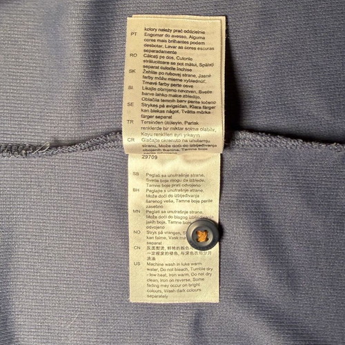Helly Hansen Polo Shirt men's XL, used, steel blue with black collar