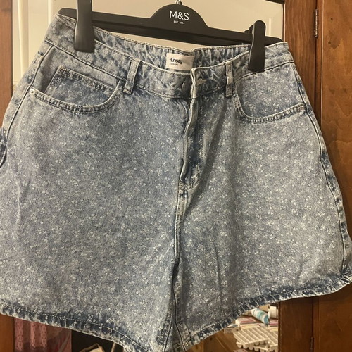 Sinsay denim shorts bermuda, blue, XL