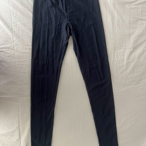 PCP leggings used, black, fitted, high-waist, size S