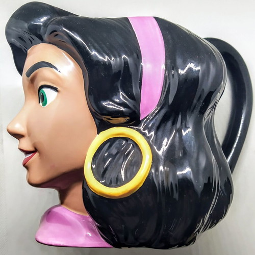 Large collectible vintage 3D Esmeralda Disney mug new