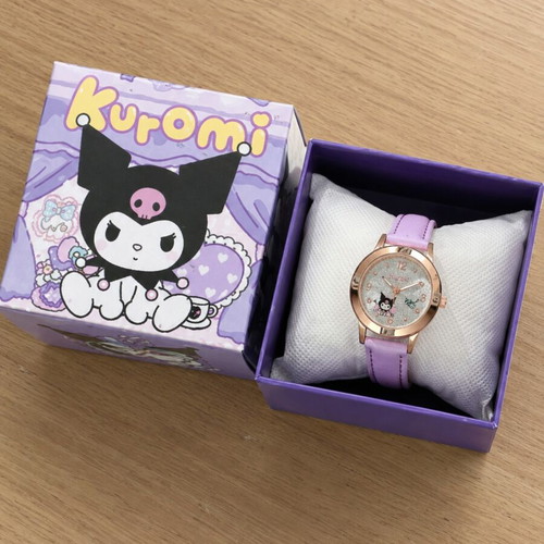 Kuromi Cute Kawaii Watch Pink with Gift Box new