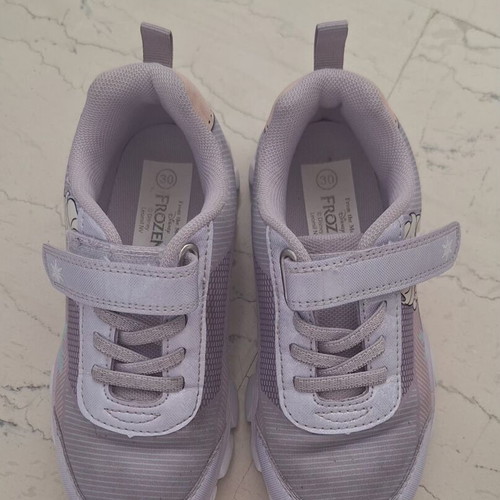 Disney Elsa Kids' Athletic Shoes with Light-Up Soles Size 30 used, purple
