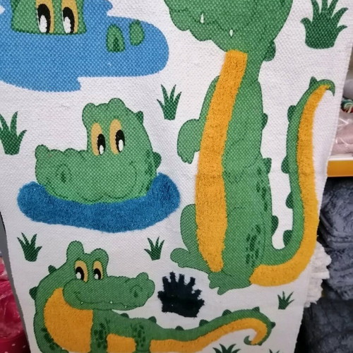 Biopros baby rug with crocodile and unicorn, new, 100% cotton