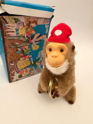 Fino wind-up toy like new, monkey 1950-1960