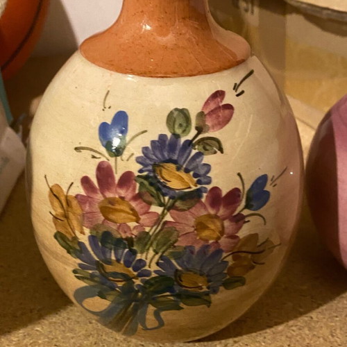Handmade decorative vases like new from Corfu, pair