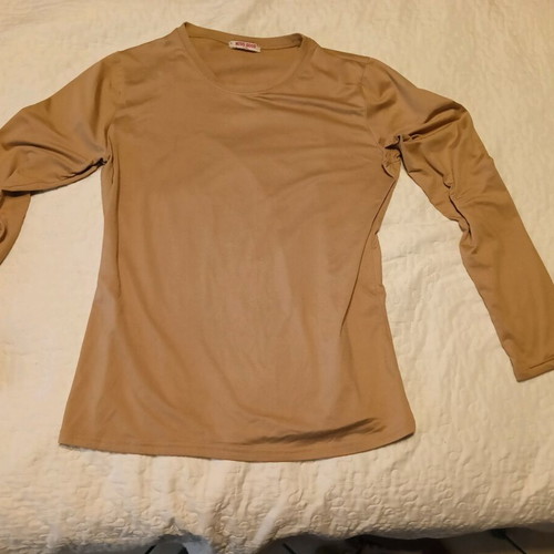Women's thin long-sleeve shirt used, camel Miss June