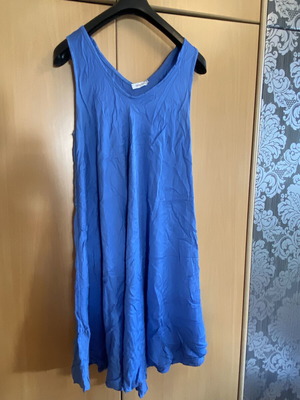 Royal Blue Flowy Sleeveless Dress Celestino like new, one size