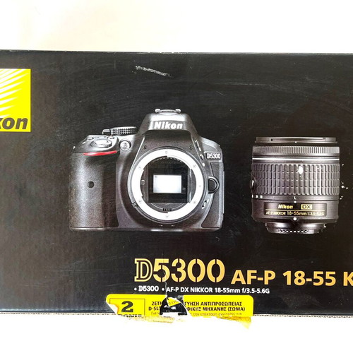Nikon D5300 AF-P 18-55mm DSLR camera kit