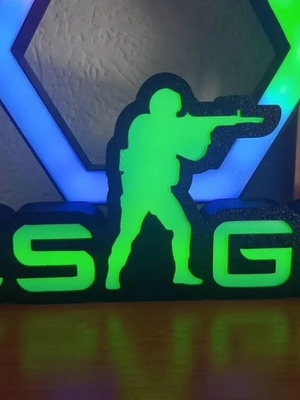 CSGO LED lamp new, handmade gamer decor