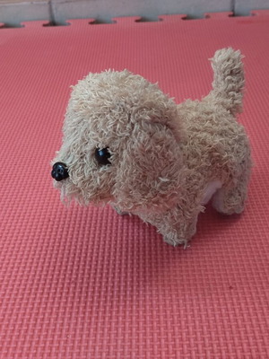 Walking barking dog toy used, requires batteries
