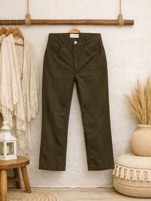Sarah Lawrence pants size S dark khaki like new