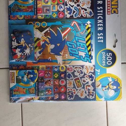 Sonic the hedgehog stickers new, pack of 500 pieces