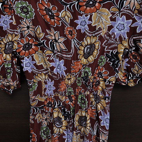 Stradivarius floral midi dress, medium size