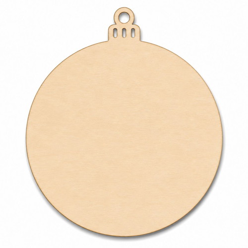 Wooden Christmas balls 9x7.3cm laser-cut set of 5