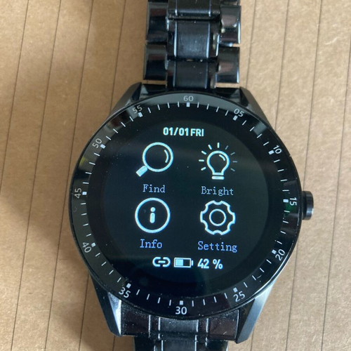 Smartwatch with metal strap like new