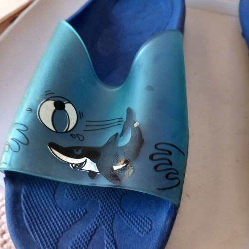 Boys' slippers new, size 30/31, blue