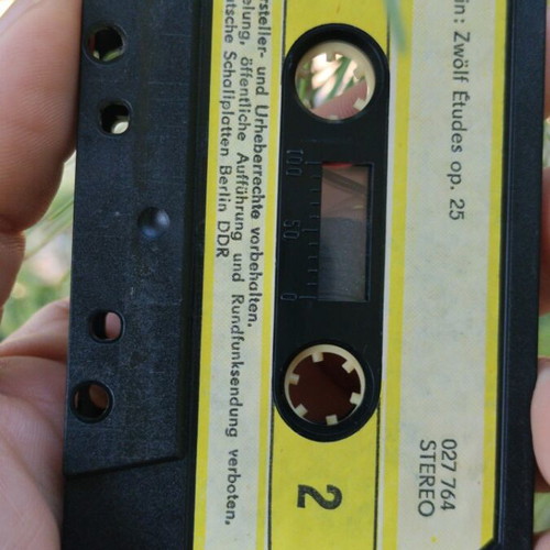 Chopin Etudes cassette tape Maurizio Pollini vintage ETERNA DDR